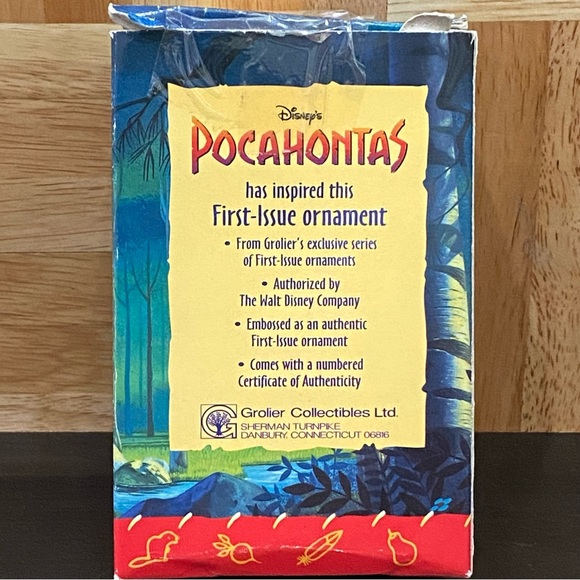Vintage Disney MEEKO Pocahontas Grolier Collectibles First Issue Ornament - Picture 2 of 11
